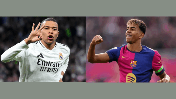 Μπαπέ και Γιαμάλ ετοιμάζονται για το Clasico ανάμεσα σε Ρεάλ και Μπαρτσελόνα , την Κυριακή 11 Μαΐου